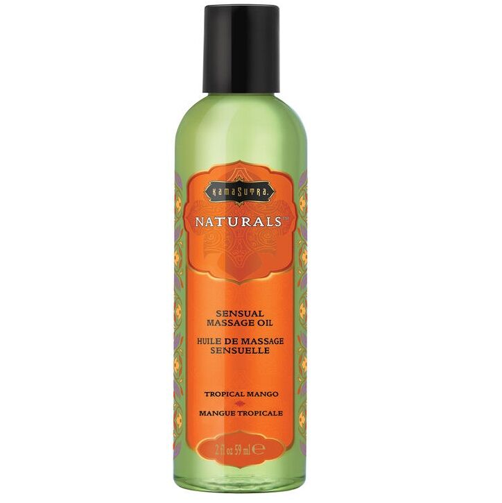 Escapade Tropicale: Découvrez l’Huile de Massage Naturelle à la Mangue Tropicale de Kama Sutra Naturals