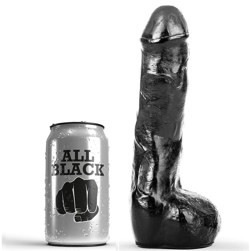 L’ULTIME PLAISIR ANAL : Dildo Réaliste ALL BLACK de 20 cm