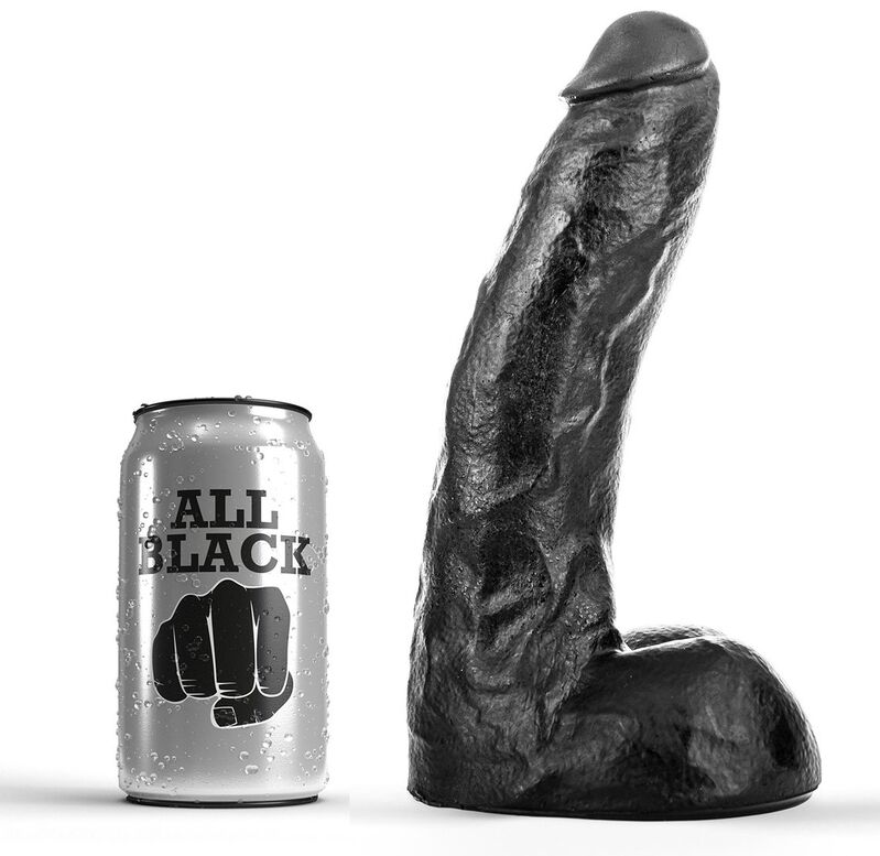 Découvrez le Plaisir Ultime avec le Dildo ALL BLACK – DONG 22 CM
