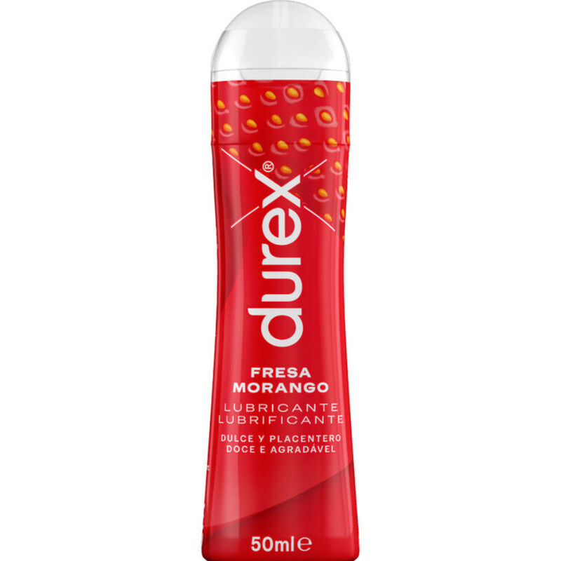 DUREX – JOUER FRAISE 50 ML: Épicez Votre Intimité avec la Saveur Sucrée des Fraises