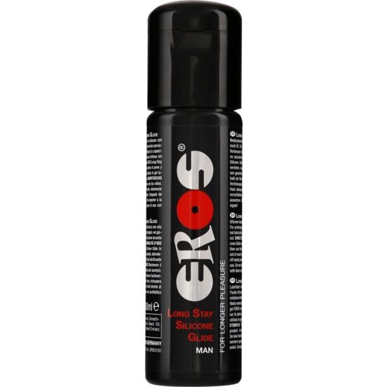 « Plaisir sans fin : Eros – Long Stay Silicone Glide pour Homme 100 ml »