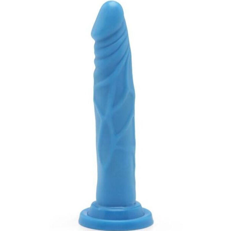 Get Real – Happy Dicks Dong 19 cm Bleu: Un Plaisir Réaliste Sans Pareil