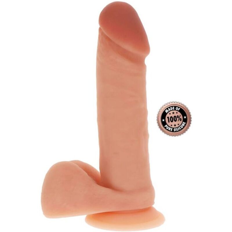 Découvrez le Plaisir Réaliste du Gode en Silicone 20,5 cm avec Balles Peau
