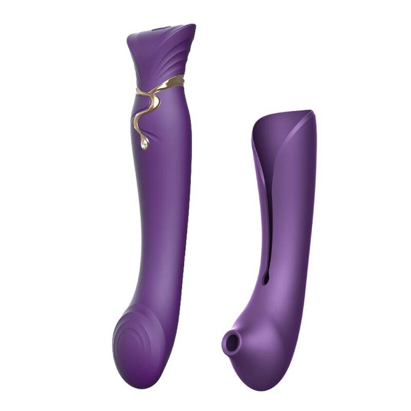 ZALO – ENSEMBLE QUEEN PULSE WAVE CLIT STIM VIOLET : Vivez la véritable luxure