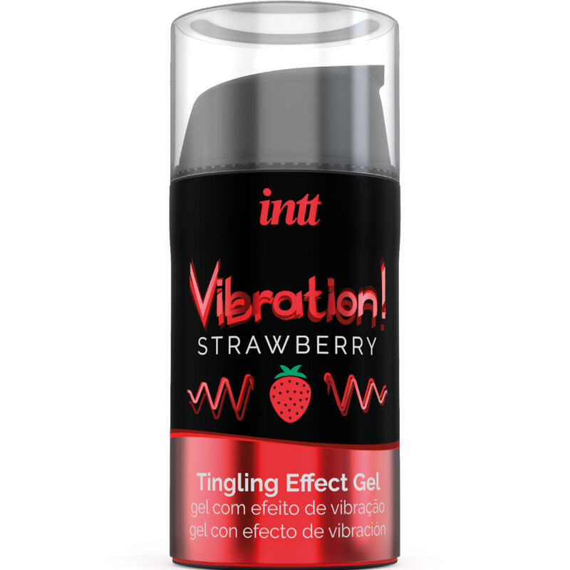 Intt Vibration – Gel Stimulant Intime Liquide Vibrant Fraise 15 ml: Découvrez une expérience intime vibrante et délicieusement parfumée