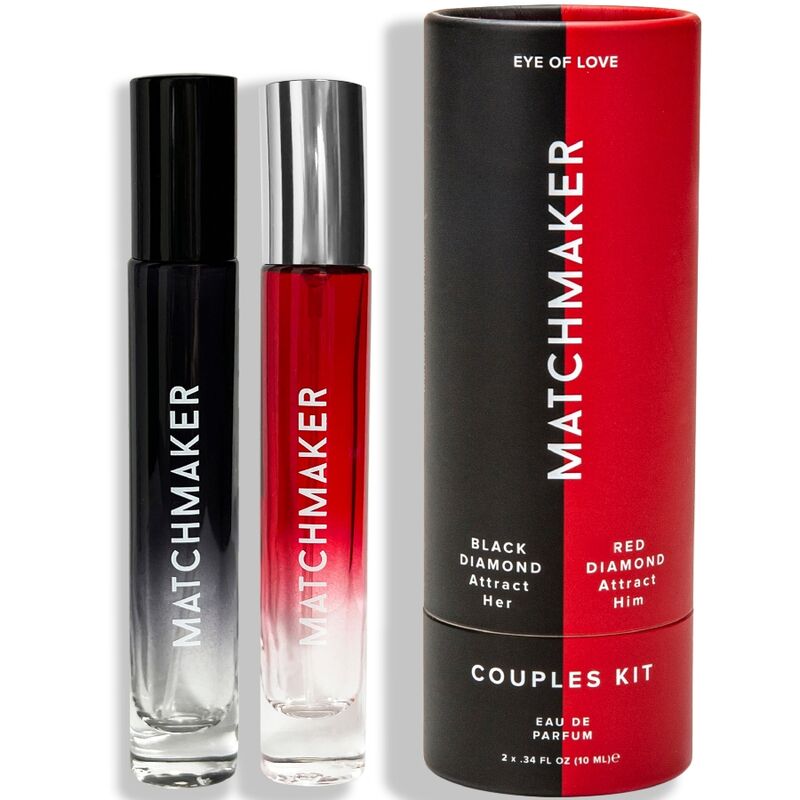 Kit de séduction ultime : EYE OF LOVE – MATCHMAKER PHEROMONE 2PC SET COUPLES KIT ATTIRE HER & HIM 20 ML