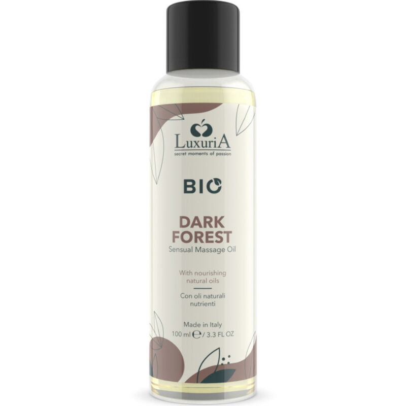 Découvrez la Luxuria – Huile de Massage Bio Forêt Noire 100 ml