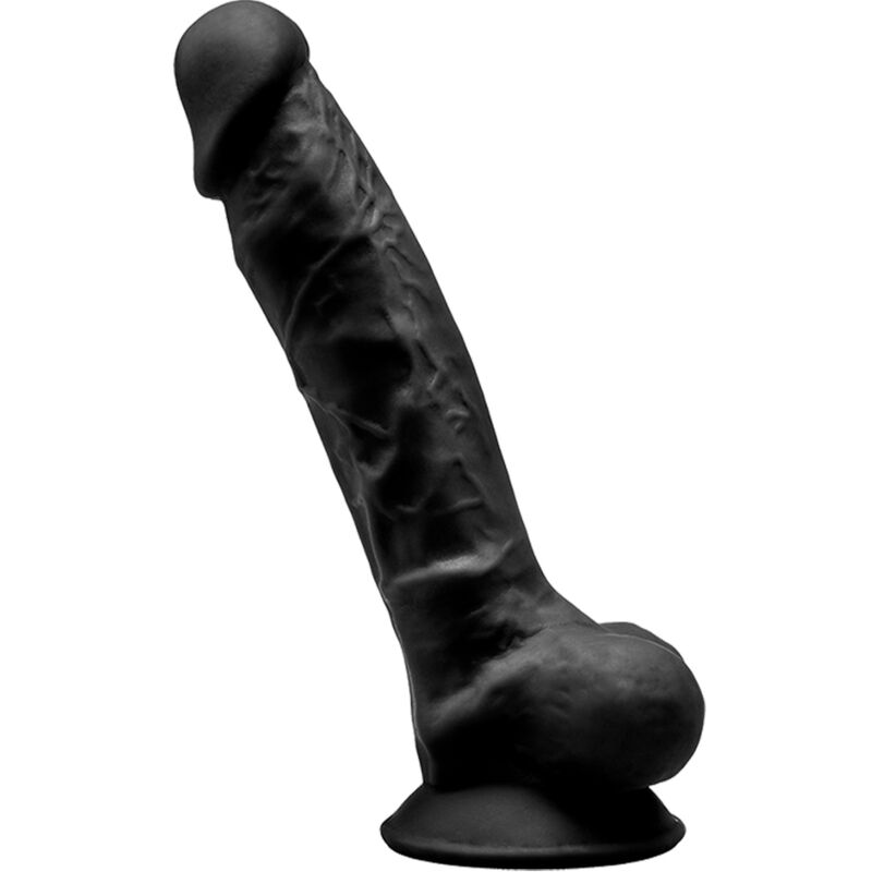 Découvrez le SILEXD – MODÈLE 1 PÉNIS RÉALISTE PREMIUM en Silicone Noir 17.5 cm