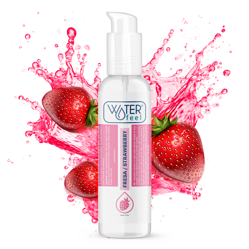 Lubrifiant à Base d’Eau de Fraise 175 ml – Maximisez le Plaisir avec Waterfeel!