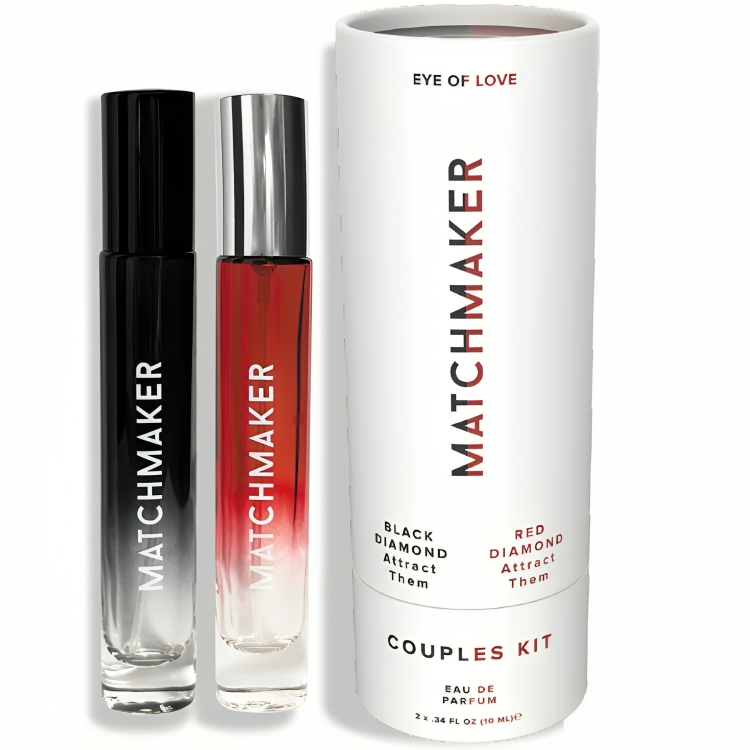 Découvrez le Kit Couples Parfum Phéromones EYE OF LOVE – MATCHMAKER BLACK & RED DIAMOND 10 ML