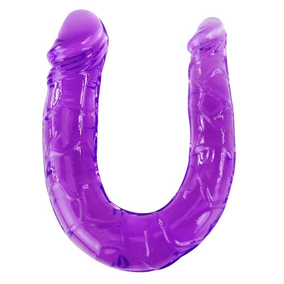 Découvrez le Double Gode en Gelée Flexible Lilas de BAILE!