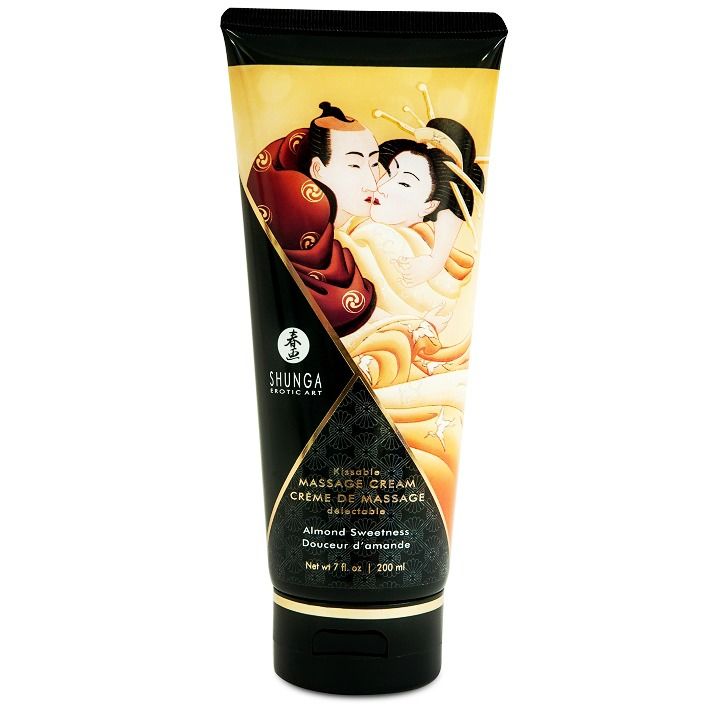 Découvrez la Sensualité avec la Crème de Massage aux Amandes Douces Shunga