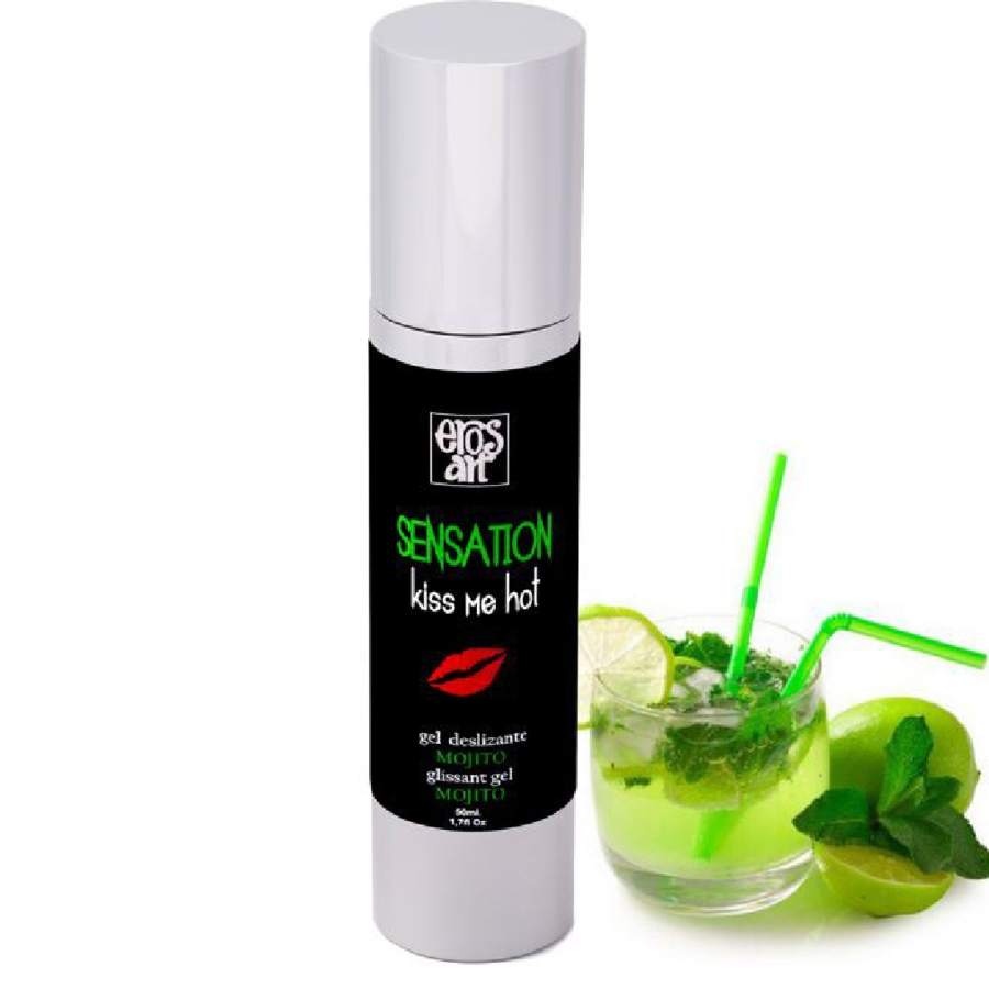 Dégustez les Plaisirs Intimes avec EROS-ART – SENSATTION LUBRIFIANT NATUREL MOJITO 50 ML