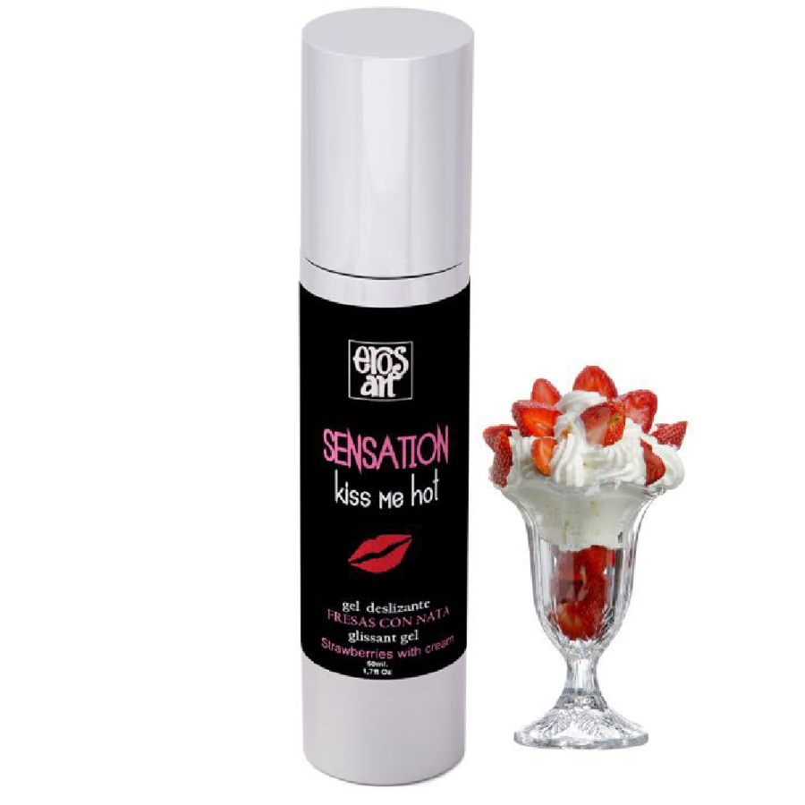 Découvrez le Délice Intime de EROS-ART – Lubrifiant Naturel Fraises à la Crème