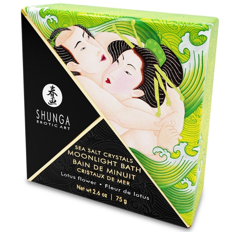 SHUNGA – BAIN OU SELS SAVEUR LOTUS 75 GR – Plongez dans l’oasis de fantaisie