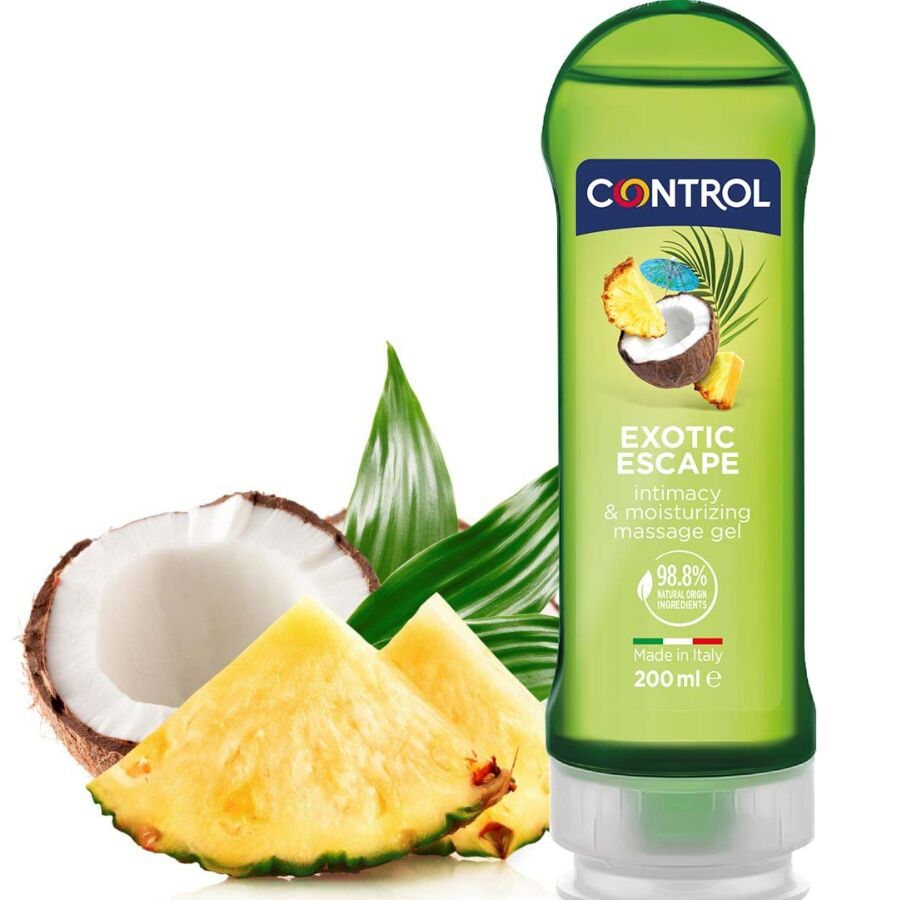 Découvrez le Gel de Massage Exotique Control – 2 en 1 pour des Moments de Plaisir Sensuels