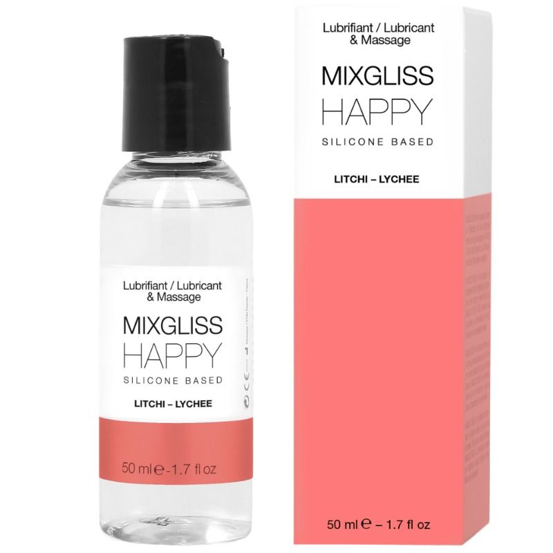 Un essentiel sensuel: Mixgliss – Lubrifiant Silicone Happy Litchi 50 ML