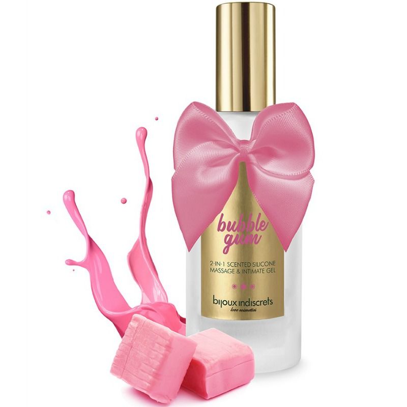 Un Plaisir Irrésistible avec Bijoux Bubble Gum Gel 2 en 1 Silicone Gomme Fraise 100 ml