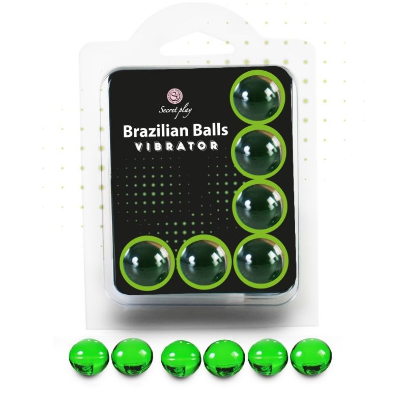 Revivez la passion avec les boules brésiliennes vibrantes SECRETPLAY – SET 6 BOULES BRÉSILIENNES VIBRATEUR