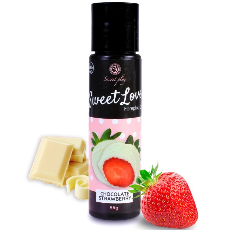 Découvrez le plaisir sucré: Gel Secretplay Sweet Love Fraise et Chocolat Blanc 60ml