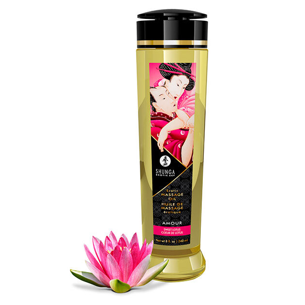 Découvrez l’Art Sensuel de Shunga : Huile de Massage d’Amour Érotique 240 ml