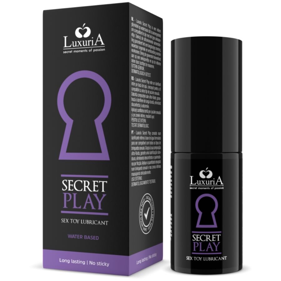 « Secret Play Luxuria : Lubrifiant exquis pour jouets intimes »