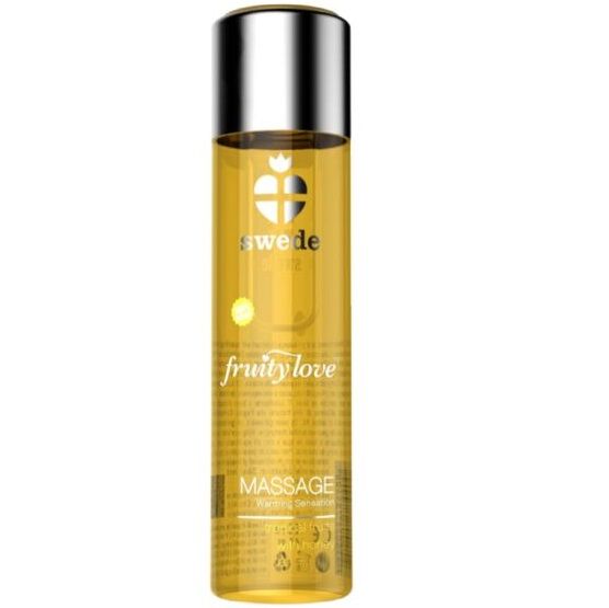 Douceur et Exotisme: Huile de Massage Fruité Swede – Fruity Love Effet Réchauffant